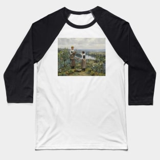 Picking Flowers by Daniel Ridgway Knight Baseball T-Shirt